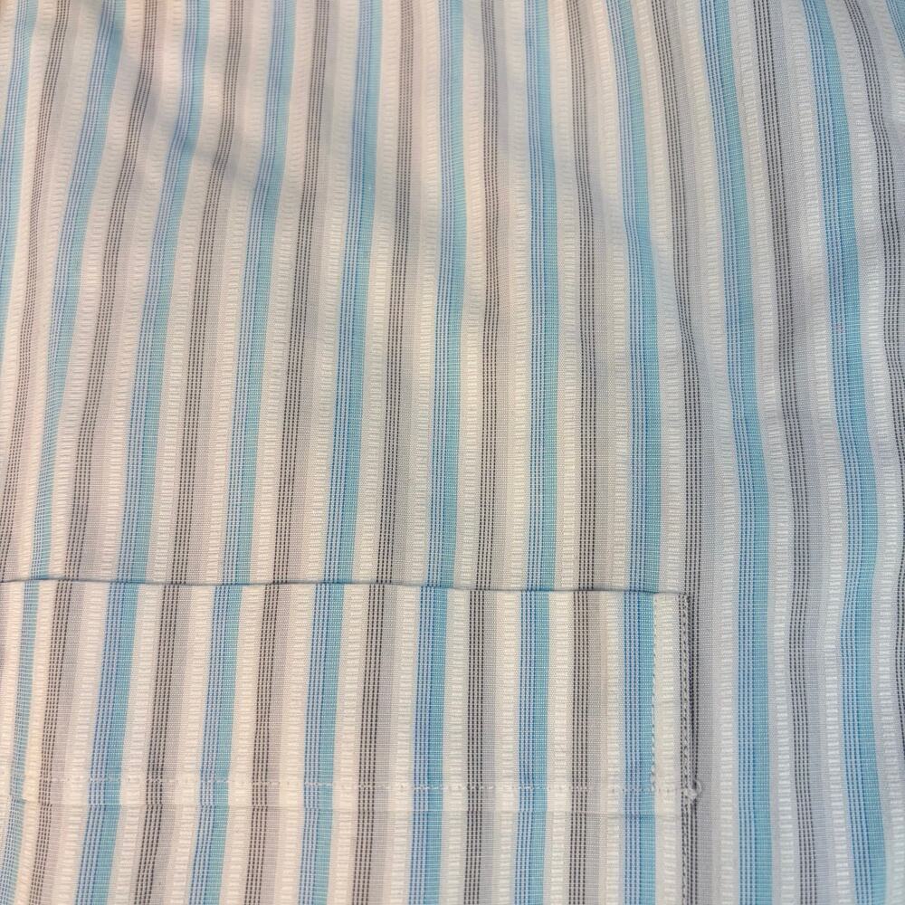Tommy Bahamas mens blue gray stripe long sleeve button up shirt Size 16.5, 34-35 - Picture 4 of 5